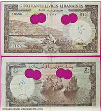 Load image into Gallery viewer, Lebanese Paper Banknotes Dating Back to 1942

