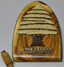 Load image into Gallery viewer, Olive wood Cedar Stand
