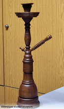 Load image into Gallery viewer, Handcrafted Wooden Hookah - Candlestick
