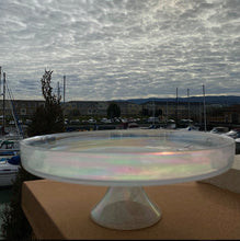 Load image into Gallery viewer, Turkish Holographic Glass Cake Tray
