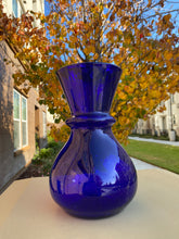 Load image into Gallery viewer, Glass-Blown Cobalt Vases

